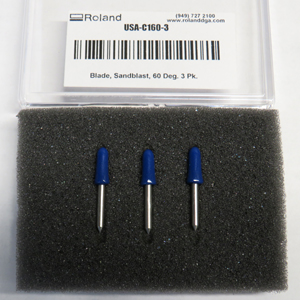 Roland DGA Part Number USA-C160-3 for 60&deg;/.10 Offset Blade, 3 pk Thick Materials