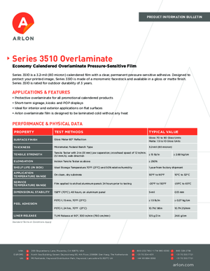 Download For Arlon Series 3350 Anti Graffiti Overlaminating Film