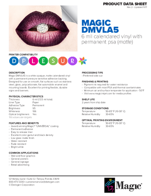 Download For Magic Brand DMVLA5 DMVLA5 PSA Print Media