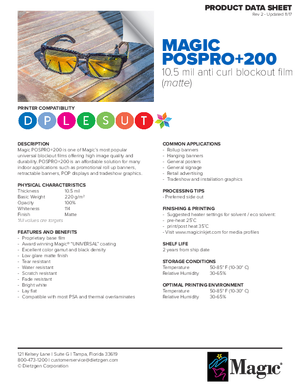 Download For Magic Brand POSPRO 200 Roll Up Banner Print Media