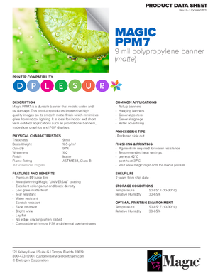 Download For Magic Brand PPM7 One Sided Banner Print Media